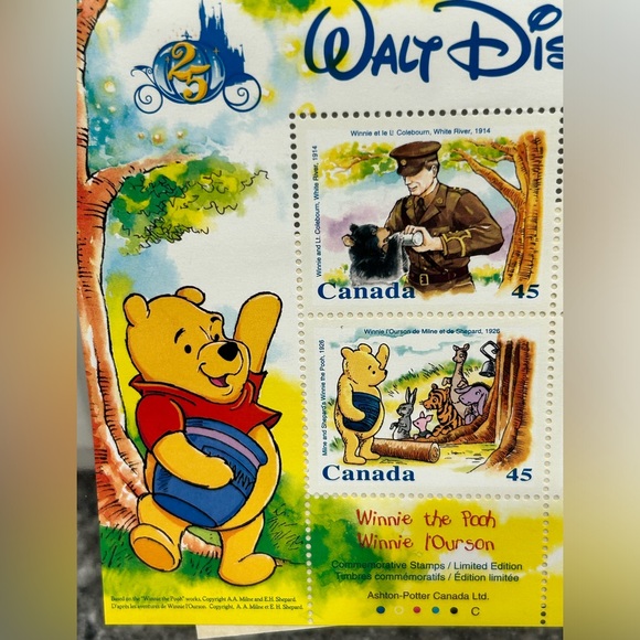1994 "WINNIE THE POOH" Commemorative Postage Stamp of CANADA - Picture 3 of 5